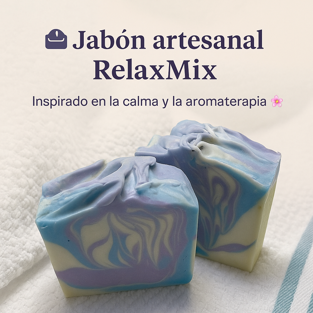 RelaxMix™ | Jabón Artesanal Relajante con Lavanda, Incienso e Ylang Ylang