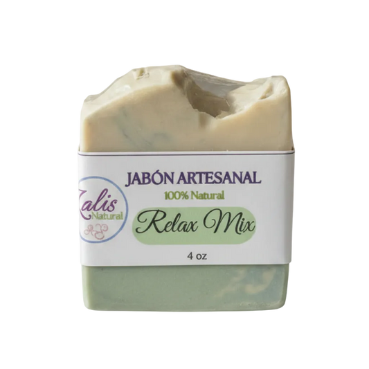RelaxMix™ | Jabón Artesanal Relajante con Lavanda, Incienso y Ylang Ylang