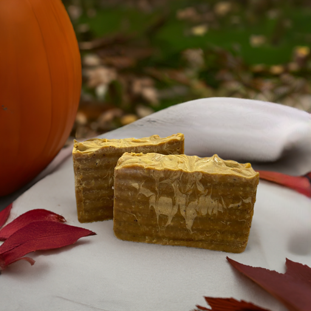 Jabón Artesanal de Calabaza & Pumpkin Spice, 100% Natural y Orgánico – Piel Suave con Aroma de Temporada de Otoño